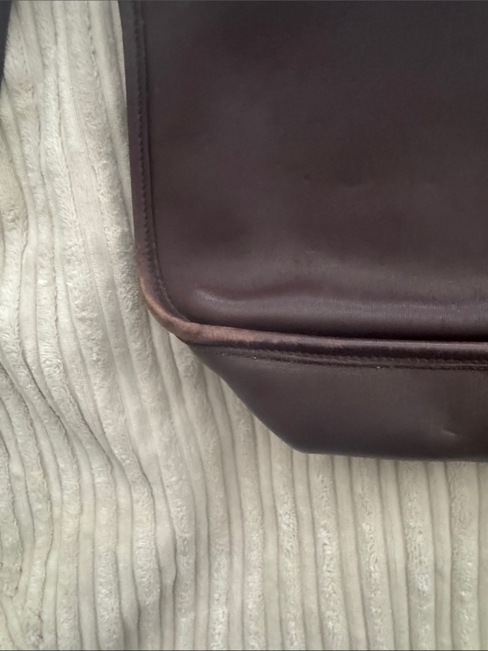 Coach Brown Leather Crossbody with Gold-Tone Zippers - Picture 3 of 8
